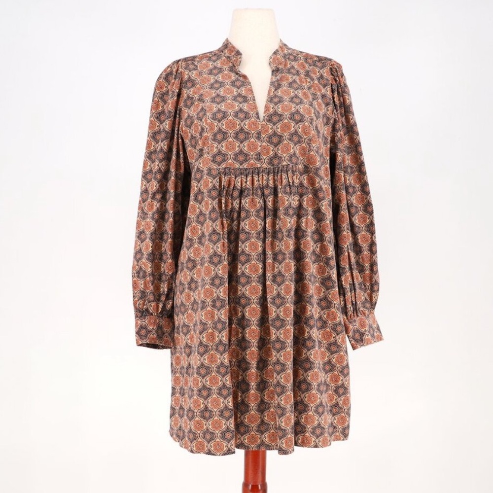 BANANA REPUBLIC Solari Corduroy Mini Dress in Beechwood Preppy Navy S